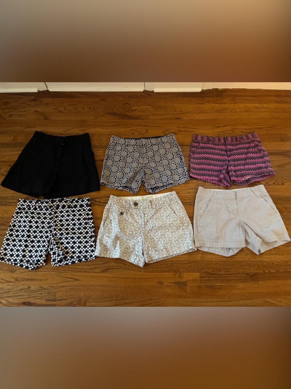 Women's Black and Patterned Shorts - Pack of Mixed Styles.